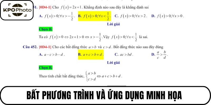 Bất phương trình