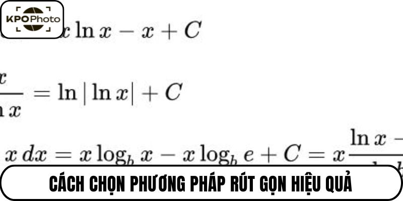 Cách chọn phương pháp rút gọn hiệu quả