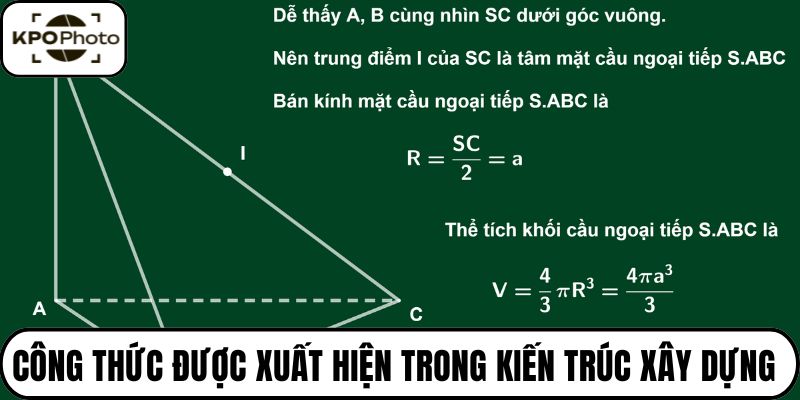 Công thức được xuất hiện trong kiến trúc xây dựng