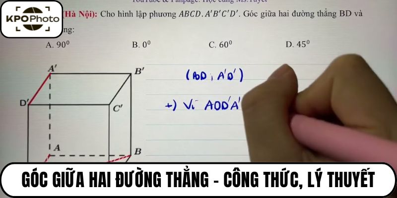 Góc giữa hai đường thẳng