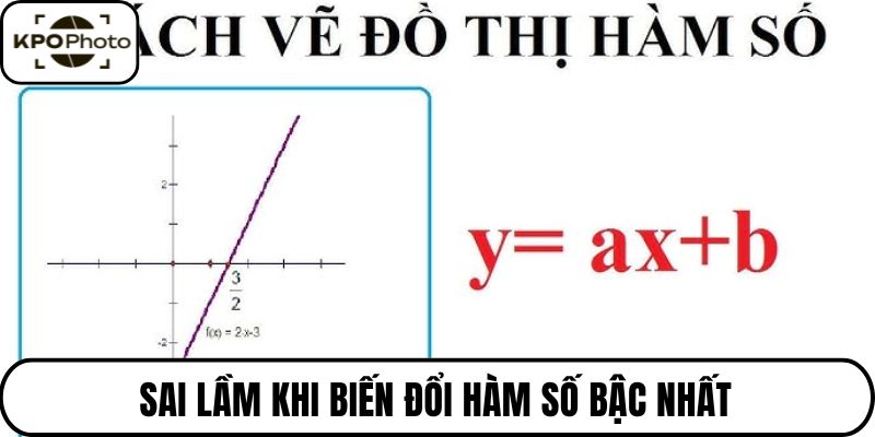 Sai lầm khi biến đổi hàm số bậc nhất