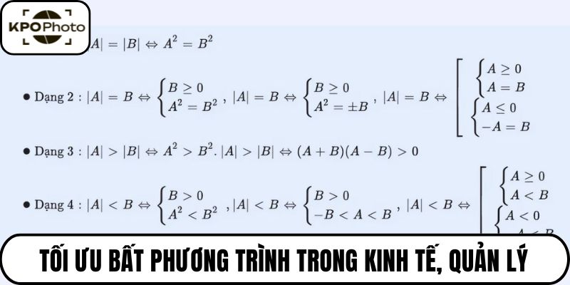 Tối ưu bất phương trình trong kinh tế, quản lý